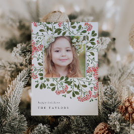 Winter Bouquet | Fotokarte für den Urlaub Feiertagskarte