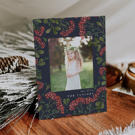 Winter Bouquet | Fotokarte für den Urlaub Feiertagskarte