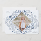 Winter Bouquet | Hanukkah-Foto Feiertagskarte (Vorderseite)