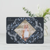 Winter Bouquet | Hanukkah-Foto Feiertagskarte (Stehend Vorderseite)