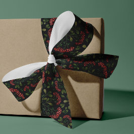 Winter Bouquet Pattern Ripsband