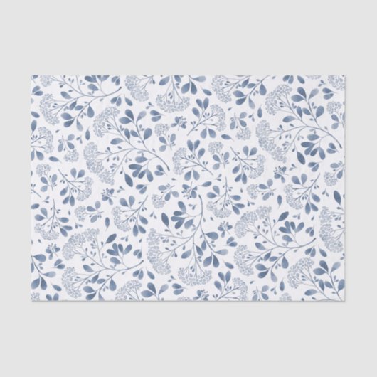 Winter Bouquet Pattern Seidenpapier (Vorderseite)