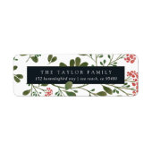 Winter Bouquet Rücksendeadresse (Vorne)