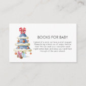 Winter Bow Christmas Tree Books For Baby Shower  Begleitkarte (Vorderseite)