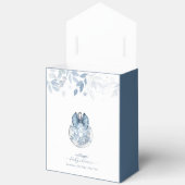 Winter Bow Snowflake Ornament Baby Shower  Geschenkschachtel (Offen)