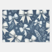 Winter Bows Geschenkpapier Set (Vorderseite)