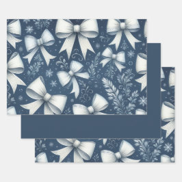Winter Bows Geschenkpapier Set