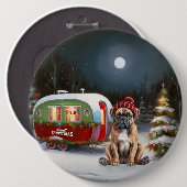 Winter Boxer Caravan Weihnachtsabenteuer Button (Vorne & Hinten)