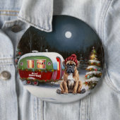 Winter Boxer Caravan Weihnachtsabenteuer Button (Beispiel)