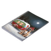 Winter Boxer Caravan Weihnachtsabenteuer Notizblock (Linke Seite)