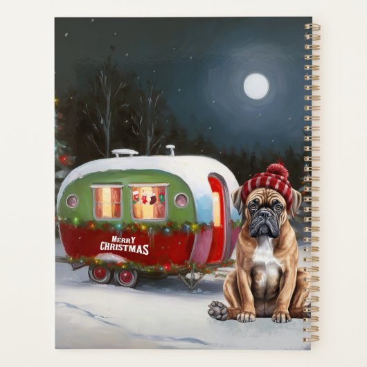 Winter Boxer Caravan Weihnachtsabenteuer Planer (Rückseite)