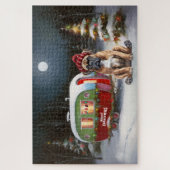 Winter Boxer Caravan Weihnachtsabenteuer Puzzle (Vertikal)