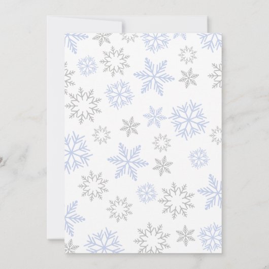 Winter Boy 2. Geburtstag Einladung (Rückseite)