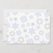 Winter Boy 2. Geburtstag Foto Einladung (Rückseite)