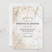 Winter Branch Sunwash Hochzeit Einladung (Vorderseite)