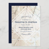 Winter Branch Sunwash Hochzeit Einladung (Vorne/Hinten)