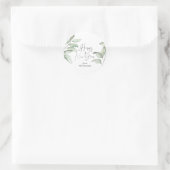 Winter Branches glücklich Neues Jahr Runder Aufkleber (Tasche)