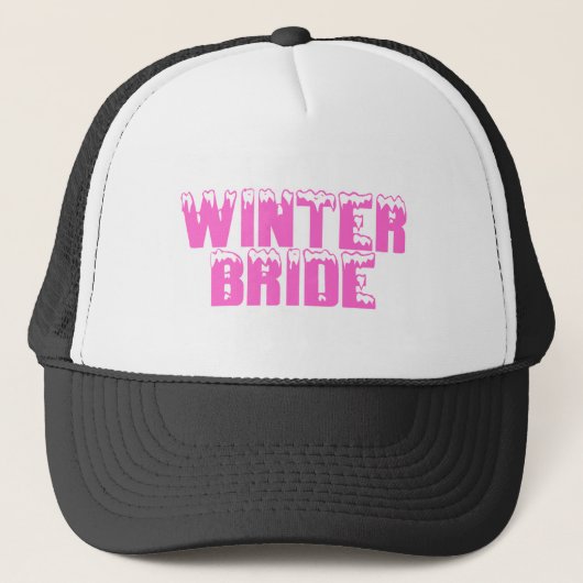 Winter-Braut Truckerkappe (Vorderseite)