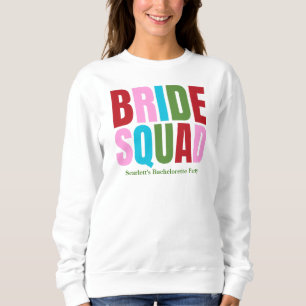Winter Braut Truppe Junggesellinnenabschied Sweatshirt