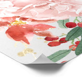 Winter Brautparty Begrüßungszeichen Gilded Poster (Ecke)