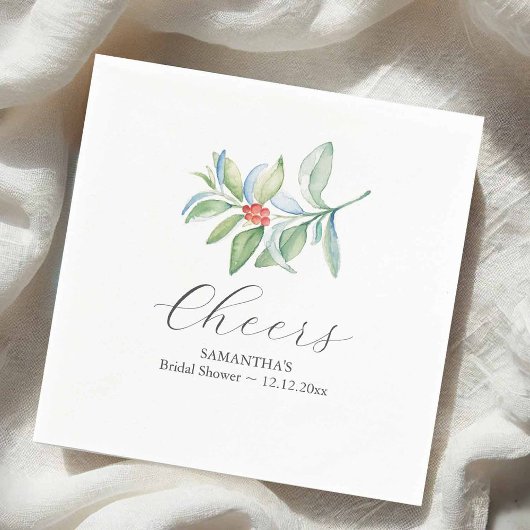 Winter Brautparty Cocktail Napkins Weihnachten Serviette