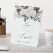 Winter Brautparty Liebe ist süß Sockelschild (In SItu)