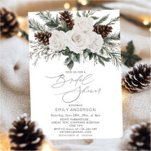 Winter Brautparty Pine Greenery