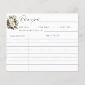 Winter-Brautparty-Rezeptionskarten (Vorderseite)