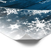 Winter Brautparty Willkommensunterschrift Poster (Ecke)