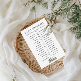 Winter Brautparty würde sie eher Bridal Game