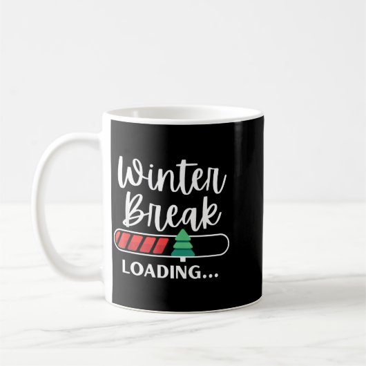 Winter Break Loading Christmas Tree Teacher Studen Kaffeetasse (Links)