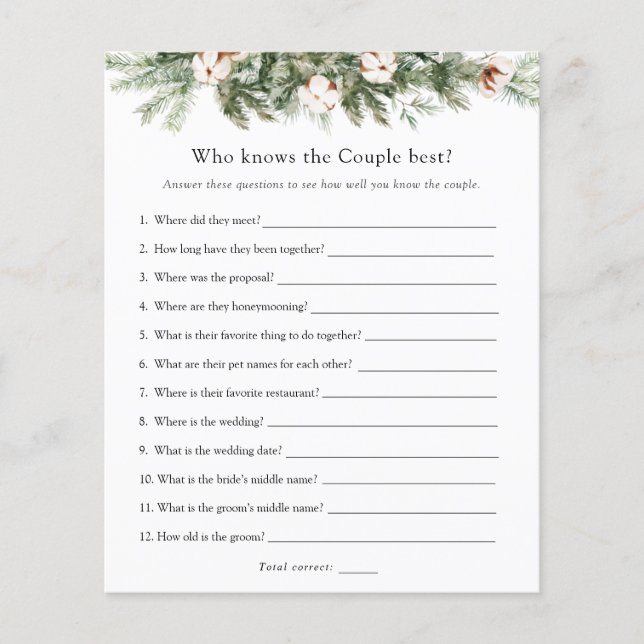 Winter Bridal, der das beste Spiel kennt (Vorderseite)