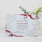 Winter Bridal Dusche Einladung (Stehend Vorderseite)