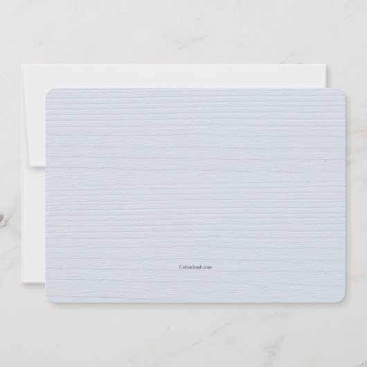 Winter Bridal Dusche Einladung (Rückseite)