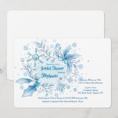 Winter Bridal Dusche Einladung (Vorne/Hinten)