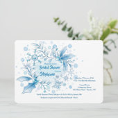 Winter Bridal Dusche Einladung (Stehend Vorderseite)