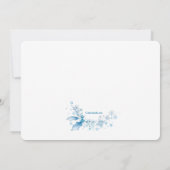 Winter Bridal Dusche Einladung (Rückseite)