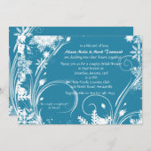 Winter Bridal Dusche Einladung (Vorne/Hinten)