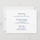 Winter Bridal Dusche Einladung Bäume Kaninchen (Rückseite)