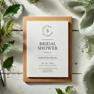 Winter Bridal Dusche Einladung mit QR Code
