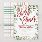 Winter Bridal Dusche Einladungen Weihnachts Bridal (Vorne/Hinten)