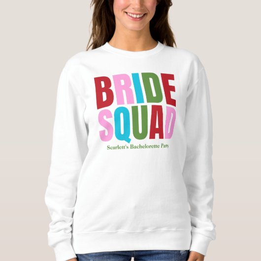 Winter Bride Squad Bachelorette Sweatshirt (Vorderseite)