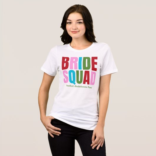 Winter Bride Squad Bachelorette Tri-Blend Shirt (Vorderseite voll)