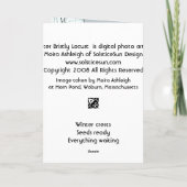 Winter-Bristly Heuschrecke Karte (Rückseite)