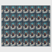 Winter Brown Bär Wrapping Paper Geschenkpapier (Flach)