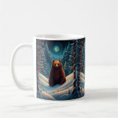 Winter Brown Bear Coffee Tasse (Links)