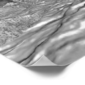 Winter Buck B/W Poster (Ecke)