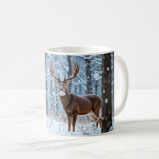 Winter Buck Coffee Tasse (VorderseiteRechts)