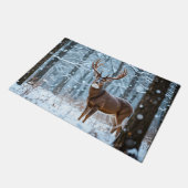 Winter Buck Doormat Fußmatte (Schrägansicht)