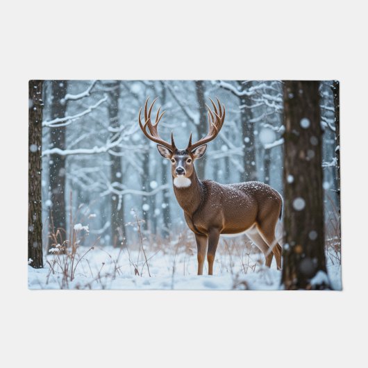 Winter Buck Doormat Fußmatte (Vorderseite)